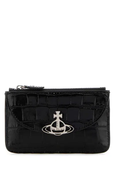 Vivienne Westwood Black Leather Coin Purse