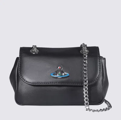 Vivienne Westwood Black Leather Crossbody Bag