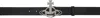 Vivienne Westwood Black Line Orb Buckle Belt In N401 Black
