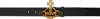 Vivienne Westwood Black Line Orb Buckle Belt In Ss25-n401