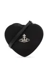 Vivienne Westwood Louise Heart-shaped Crossbody Bag In Black