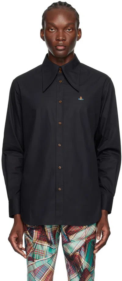 Vivienne Westwood Black M Violin Shirt In Aw24-black
