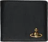 Vivienne Westwood Black Man. Billfold Wallet In Ss25-n401