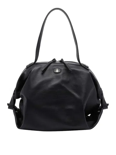 Vivienne Westwood Black Mara Holdall Shoulder Bag