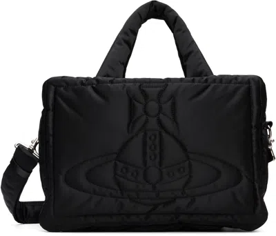 Vivienne Westwood Black Margaret Medium Tote