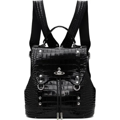 Vivienne Westwood Black Max Small Backpack In Aw26-n401 Black