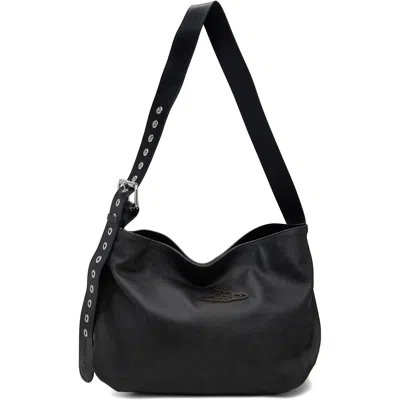 Vivienne Westwood Black Maxime Medium Shoulder Bag In Aw26-p410 Off Black
