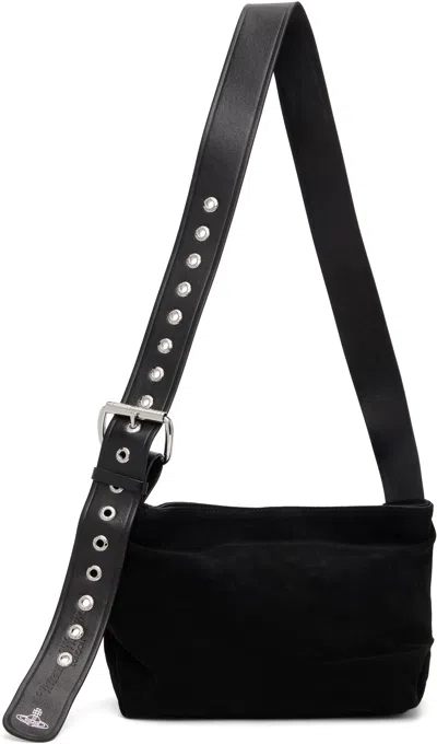 Vivienne Westwood Black Maxime Small Crossbody Bag