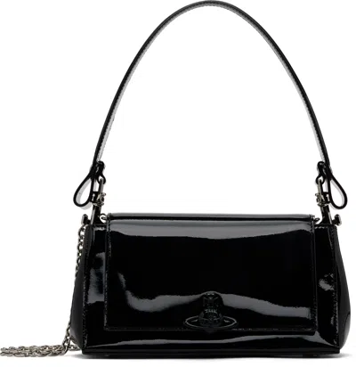 Vivienne Westwood Black Medium Hazel Bag In Aw24-n404