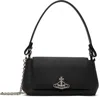 Vivienne Westwood Black Medium Hazel Bag In Ss25-n401