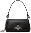 Vivienne Westwood Black Medium Hazel Bag In Ss25-n401