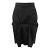 Vivienne Westwood Satin Midi Skirt In Black