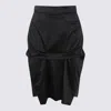 VIVIENNE WESTWOOD BLACK MIDI SKIRT