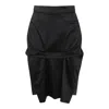 Vivienne Westwood Satin Midi Skirt In Black