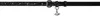 Vivienne Westwood Black Mini Alex Charm Belt In Ss25-n401
