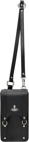 Vivienne Westwood Black Mini Max Crossbody Bag In Ss25-n401