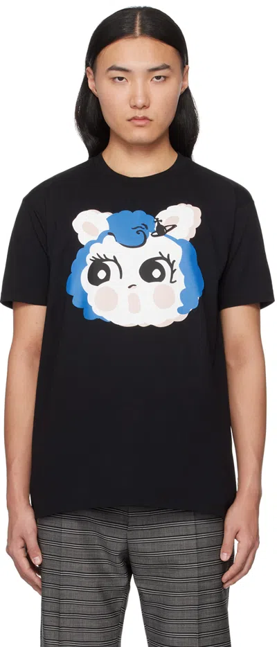 Vivienne Westwood Black Molly T-shirt In Ss24-n401