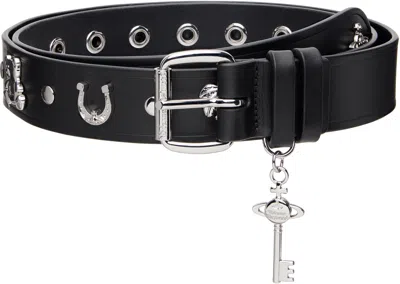 Vivienne Westwood Black Multi Charms Stud Belt