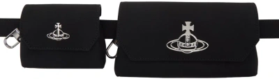 Vivienne Westwood Black Multi Pouch Belt In N401 Black
