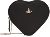 Vivienne Westwood Black New Heart Crossbody Bag In Ss25-n402