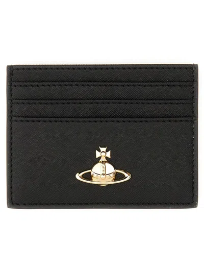 Vivienne Westwood Black Orb Card Holder