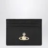 Vivienne Westwood Black Orb Card Holder In Brown