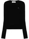 Vivienne Westwood Women Cotton And Cashmere Blend Jumper In Black