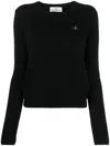 Vivienne Westwood Women Cotton And Cashmere Blend Jumper In Black