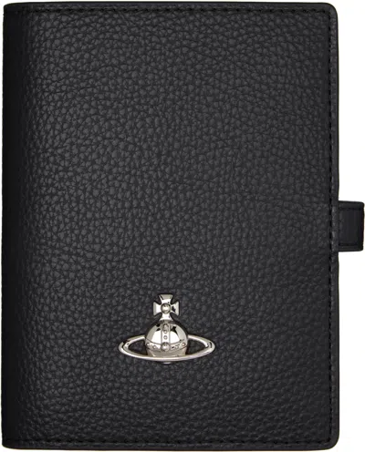 Vivienne Westwood Black Orb Passport Holder