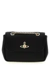 Vivienne Westwood Black Orb-plaque Shoulder Bag In Black