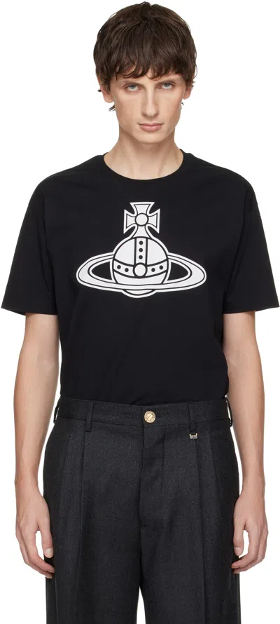 Vivienne Westwood Black Paris Orb Classic T-shirt