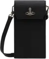 Vivienne Westwood Black Phone Pouch In Aw24-black