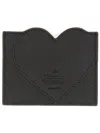 Vivienne Westwood Black Polyurethane Cotton Wallets