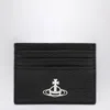 Vivienne Westwood Black Polyurethane Wallet In Black