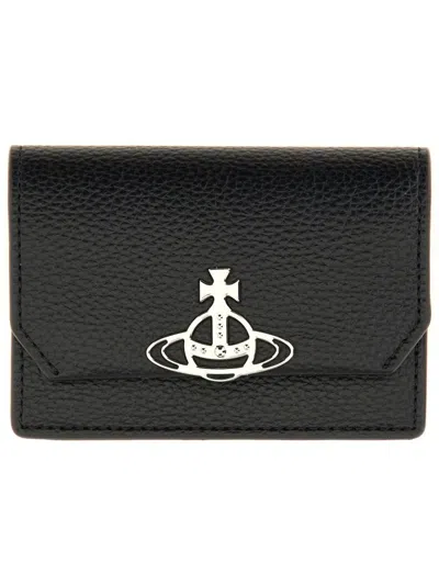 Vivienne Westwood Black Polyurethane Wallets