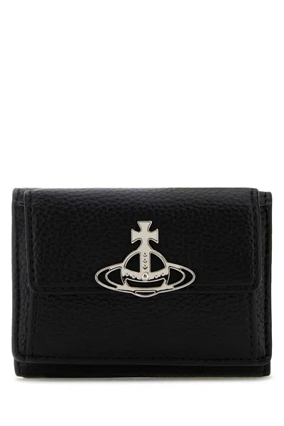 Vivienne Westwood Black Polyurethane Wallets
