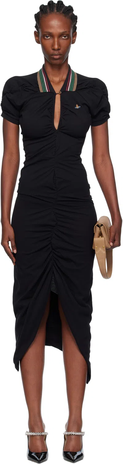 Vivienne Westwood Black Pulling Midi Dress