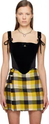 Vivienne Westwood Black Puppy Corset Top In Black