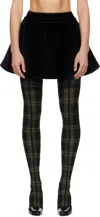 Vivienne Westwood Black Quilted Miniskirt In Black
