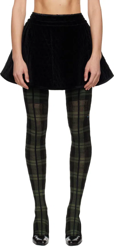 Vivienne Westwood Black Quilted Miniskirt