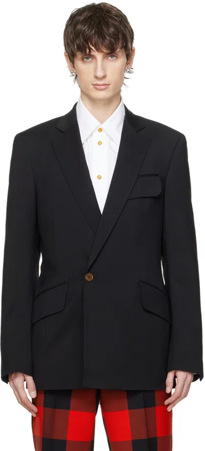 Vivienne Westwood Black Raf Blazer In 231-w00fj-n401lr