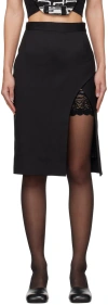 Vivienne Westwood Black Rita Midi Skirt In N401 Black