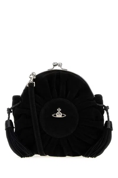 Vivienne Westwood Black Rosie Frame Crossbody Bag