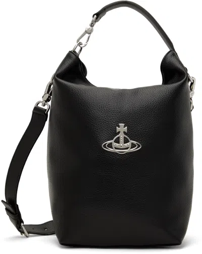 Vivienne Westwood Black Sam Crossbody Bag In Aw24-n403