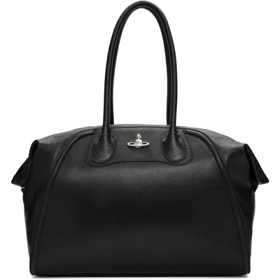 Vivienne Westwood Black Shirley Holdall Tote In N401 Black