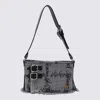 Vivienne Westwood Mens Gingham/vw Black Heather Cotton Shoulder Bag In Black
