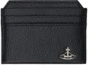 Vivienne Westwood Black Slim Card Holder In Aw24-n403