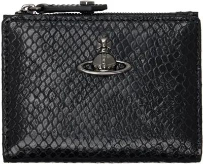 Vivienne Westwood Black Slim Flap Card Holder