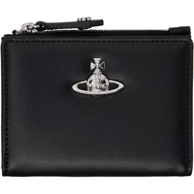 Vivienne Westwood Black Slim Flap Card Holder