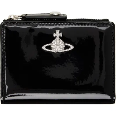 Vivienne Westwood Black Slim Flap Card Holder